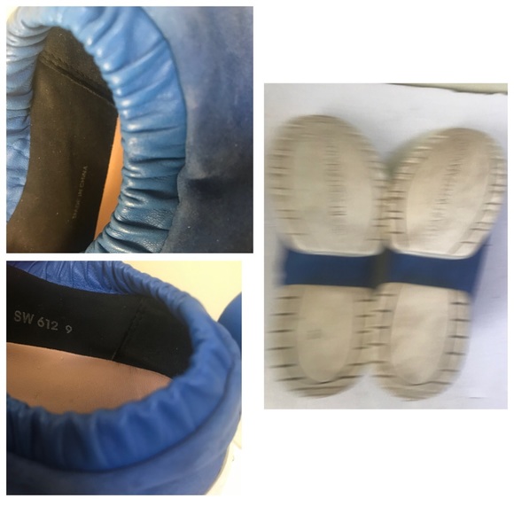 Stuart Weitzman Stretch Suede Sneakers SW 612 Shoes Comfort Coastal Unisex Flats - Picture 9 of 16